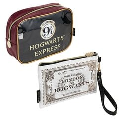 Kelionių reikmenų dėžutė/kosmetinė Harry Potter 2 Dalių 24 x 17 x 7,5 cm. Balta, kaštoninė kaina ir informacija | Lagaminai, kelioniniai krepšiai | pigu.lt