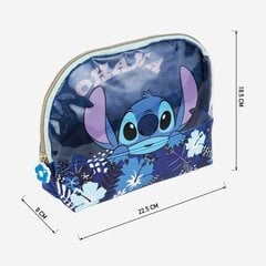 Дорожный бокс Stitch, синий цена и информация | Чемоданы, дорожные сумки | pigu.lt