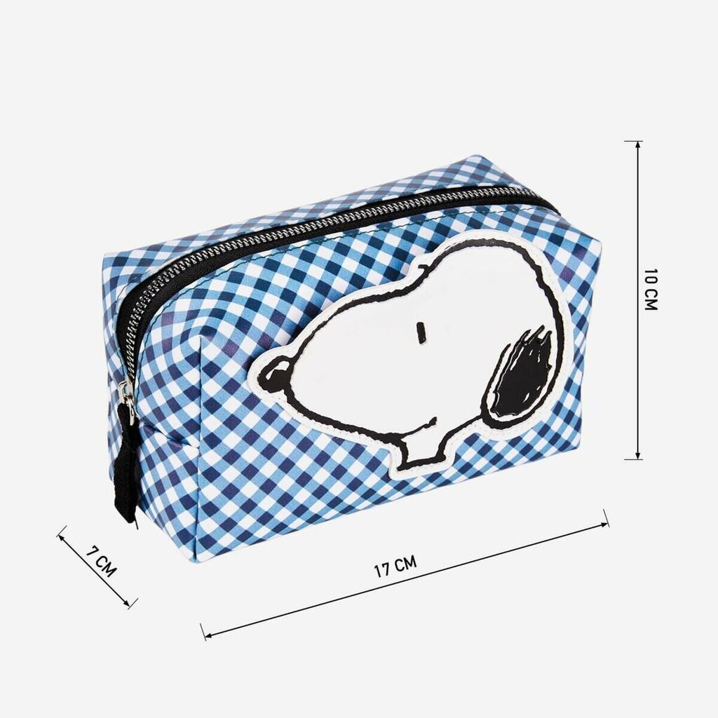 Vidutinė kelioninių reikmenų kosmetinė Snoopy, Mėlyna kaina ir informacija | Lagaminai, kelioniniai krepšiai | pigu.lt