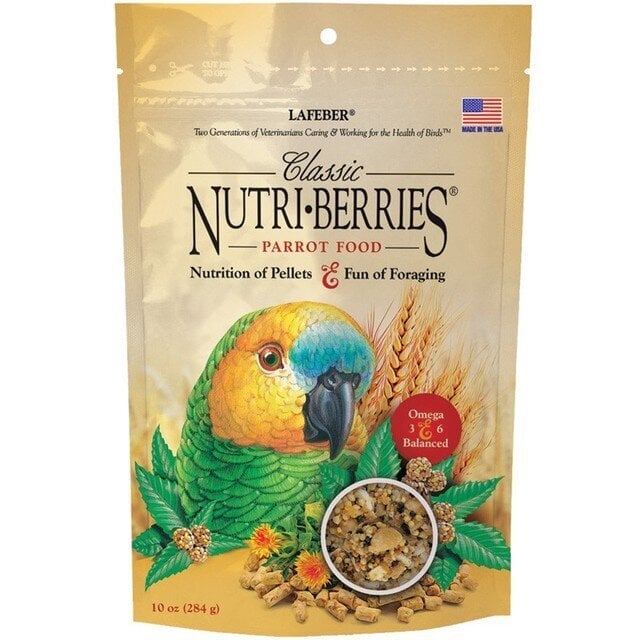 Lesalas įvairioms papūgoms Lafeber's Nutri-Berries Classic, 284 g kaina ir informacija | Lesalas paukščiams | pigu.lt