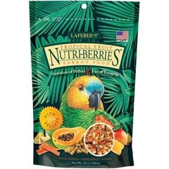 Lesalas įvairioms papūgoms Lafeber's Nutri-Berries Tropical Fruit, 284 g kaina ir informacija | Lesalas paukščiams | pigu.lt