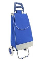 Складная сумка для покупок на колесах, синяя/белая APTL631 цена и информация | Сумки для покупок | pigu.lt