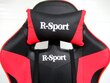Žaidimų kėdė R-Sport K3, su masažo funkcija, raudona/juoda kaina ir informacija | Biuro kėdės | pigu.lt