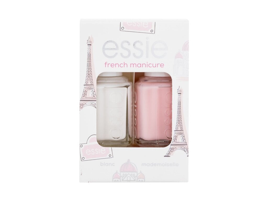 Prancūziško manikiūro rinkinys Essie French Manicure, 2 x 13.5 ml kaina ir informacija | Nagų lakai, stiprintojai | pigu.lt