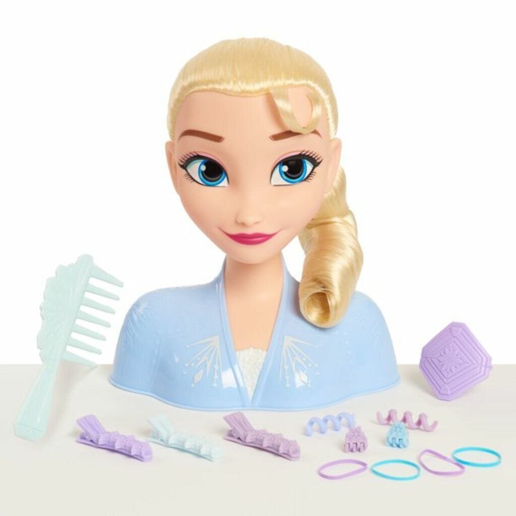 Rinkinys Frozen Elsa Styling galva su aksesuarias kaina ir informacija | Žaislai mergaitėms | pigu.lt