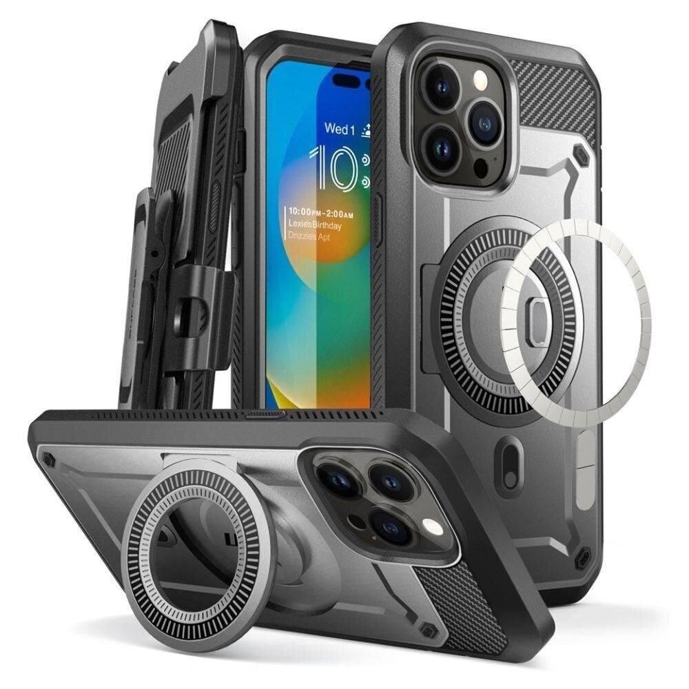 Dėklas Supcase skirtas iPhone 14 Pro, juoda цена и информация | Telefono dėklai | pigu.lt