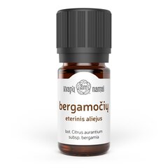 Bergamočių eterinis aliejus be bergapteno, 5 ml цена и информация | Эфирные, косметические масла, гидролаты | pigu.lt