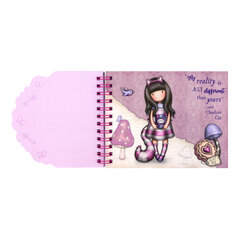 Bloknotas Gorjuss Cheshire cat Purpurinė 15.3 x 11 x 1.6 cm kaina ir informacija | Kanceliarinės prekės | pigu.lt