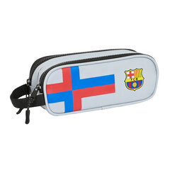 Dvigubas penalas F.C. Barcelona pilka 21 x 8 x 6 cm kaina ir informacija | Penalai | pigu.lt