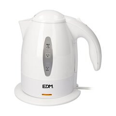 Чайник EDM, белый, 2200 Вт, 1 л цена и информация | Электрочайники | pigu.lt