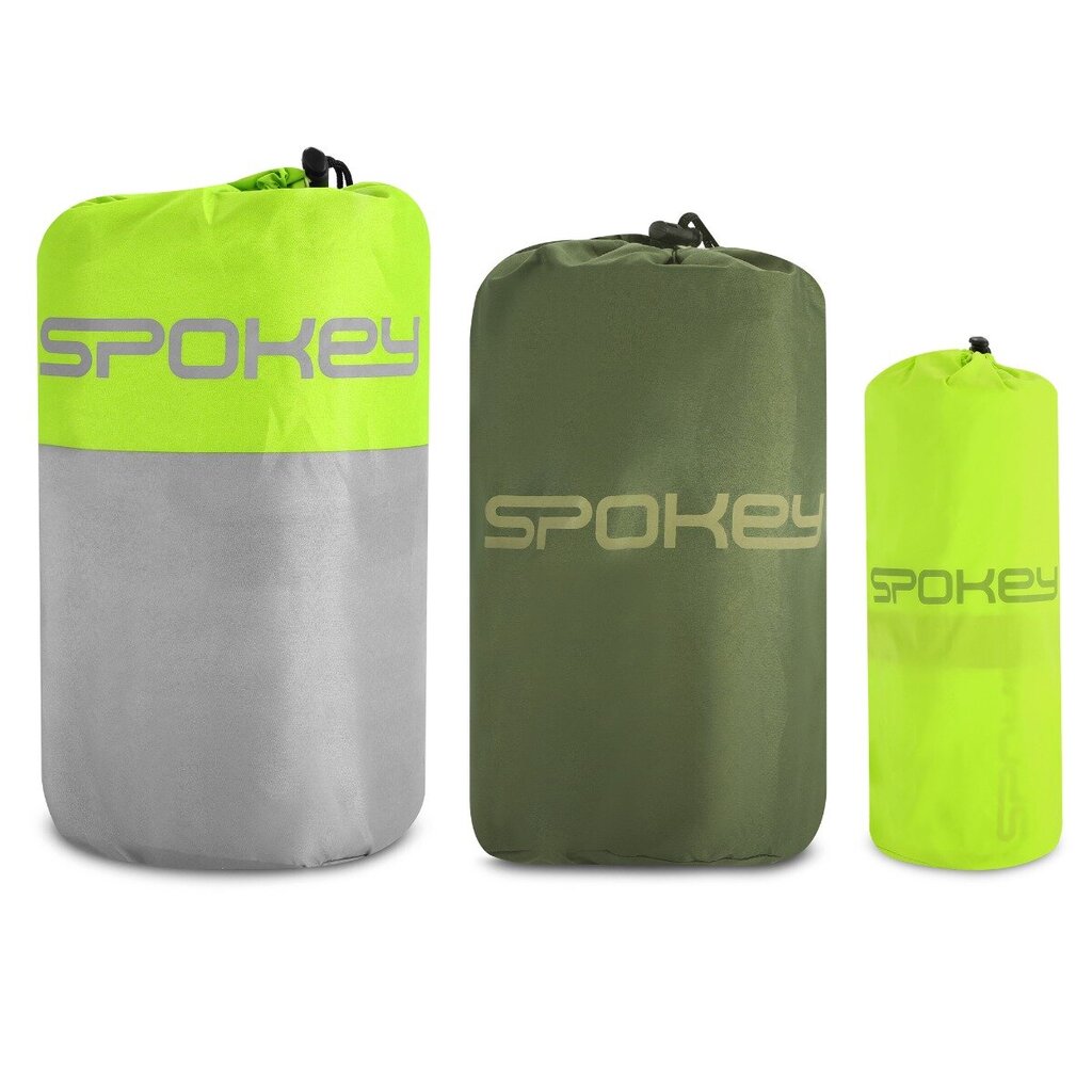 Savaime prisipučiantis kilimėlis Spokey Air Mat, viengulis, 185x55 cm, žalias/pilkas цена и информация | Turistiniai čiužiniai ir kilimėliai | pigu.lt