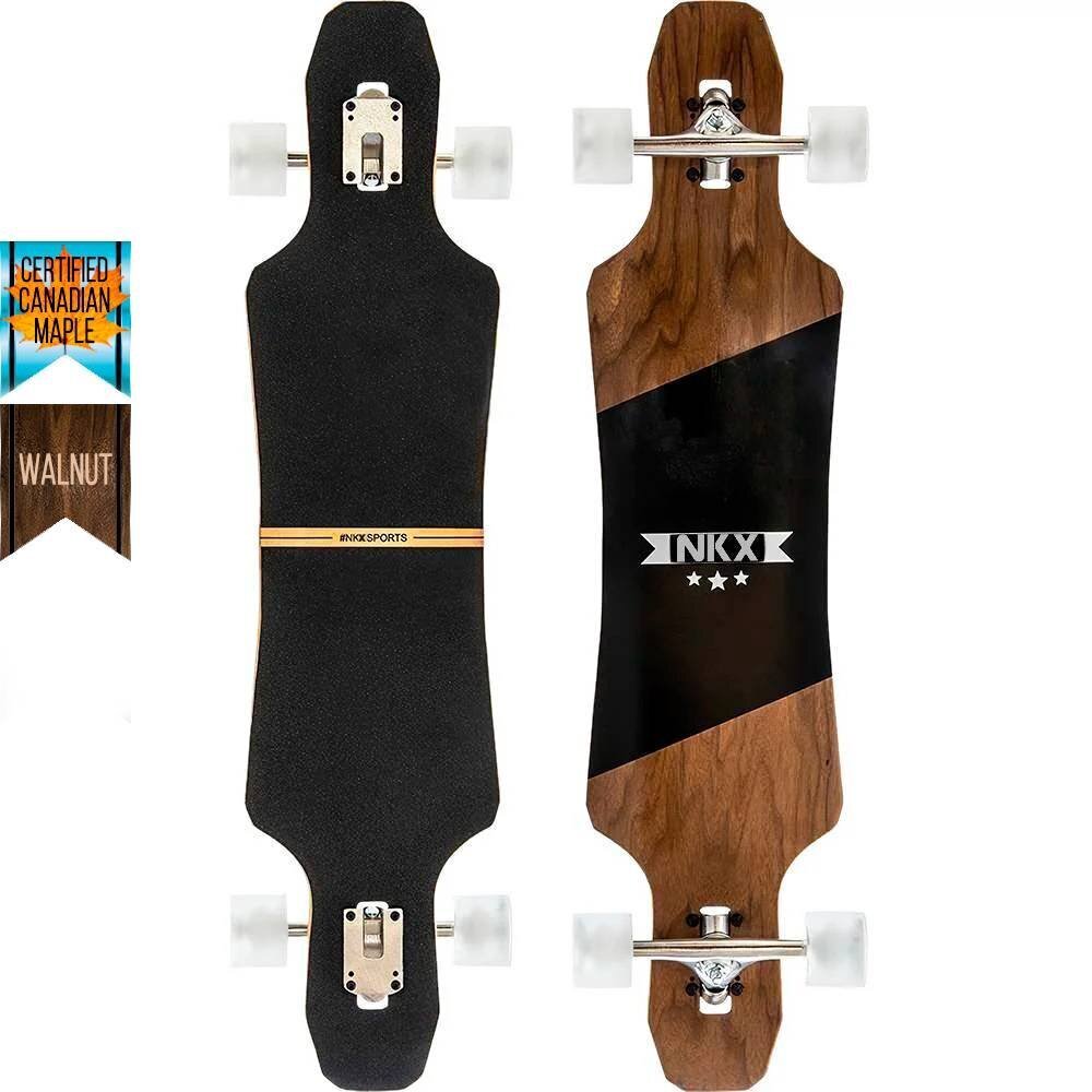 Riedlentė Longboard NKX Fearless, 100cm, graikinis riešutas цена и информация | Riedlentės | pigu.lt