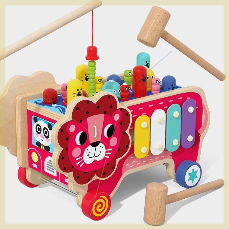 Interaktyvus medinis žaislas - Liūtas kaina ir informacija | Lavinamieji žaislai | pigu.lt