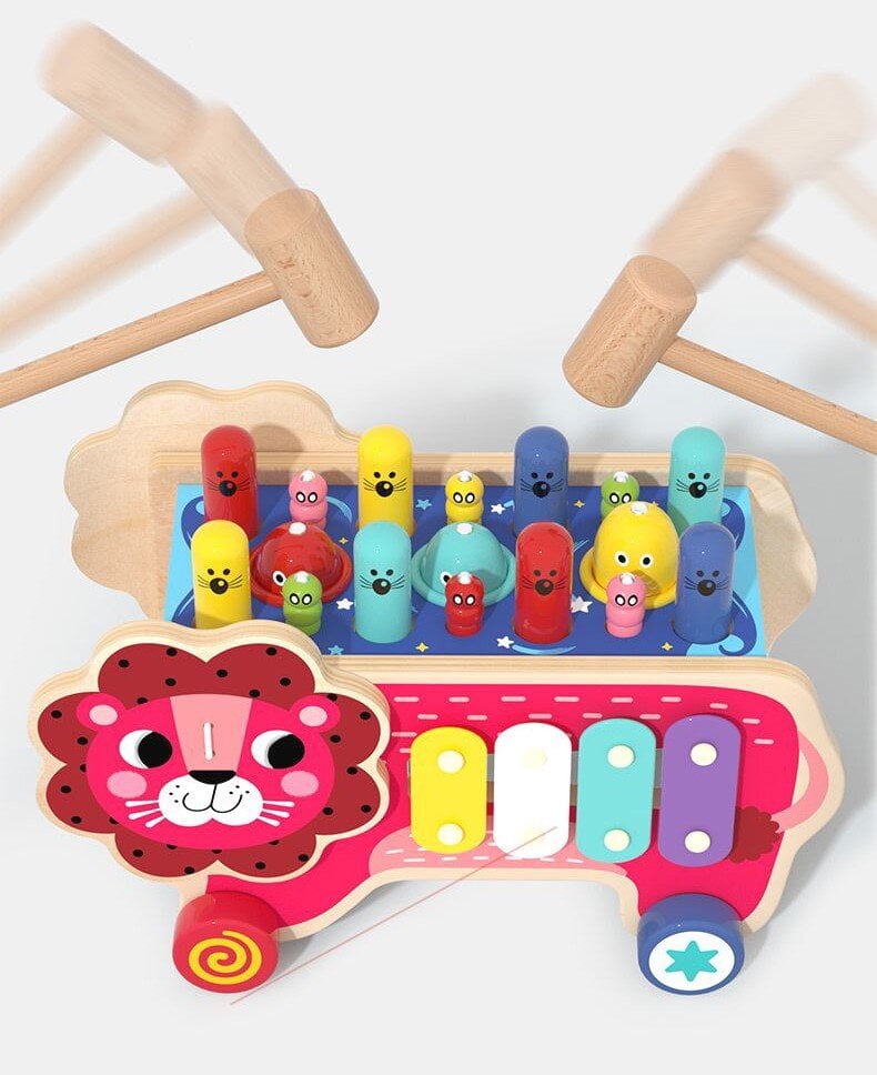 Interaktyvus medinis žaislas - Liūtas kaina ir informacija | Lavinamieji žaislai | pigu.lt
