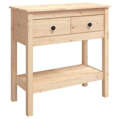 Konsolinis staliukas, Pušies medienos masyvas, 75x35x75cm kaina ir informacija | Stalai-konsolės | pigu.lt