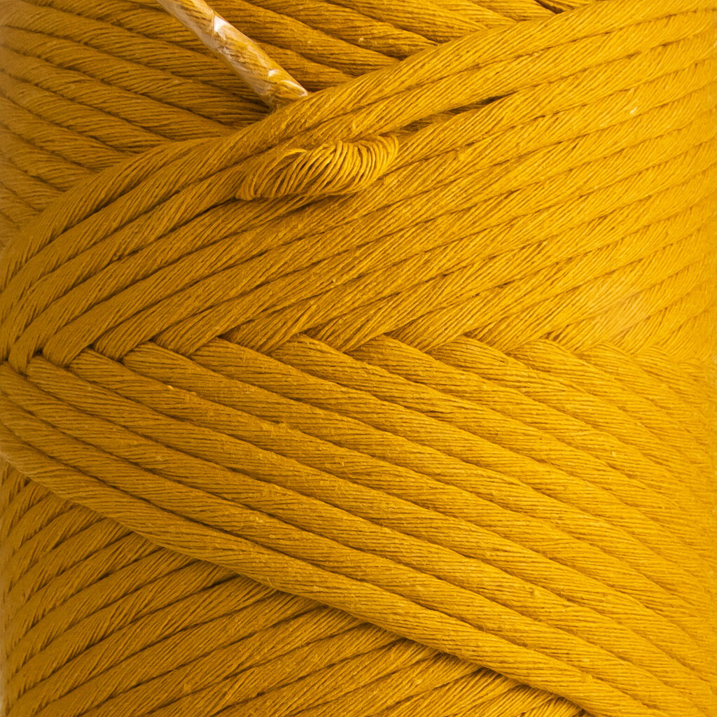 Macrame medvilninė virvutė, garstyčių spalvos, 3mm 280m, 1kg kaina ir informacija | Nėrimo priemonės | pigu.lt