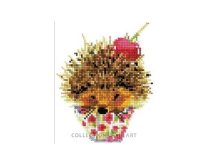 Алмазная мозаика 17x21 cm.  "Sweet hedgehog" цена и информация | Алмазная мозаика | pigu.lt