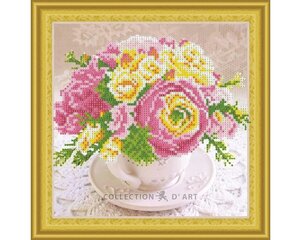 Алмазная мозаика 30x30 cm.  "Tea bouquet" цена и информация | Алмазная мозаика | pigu.lt