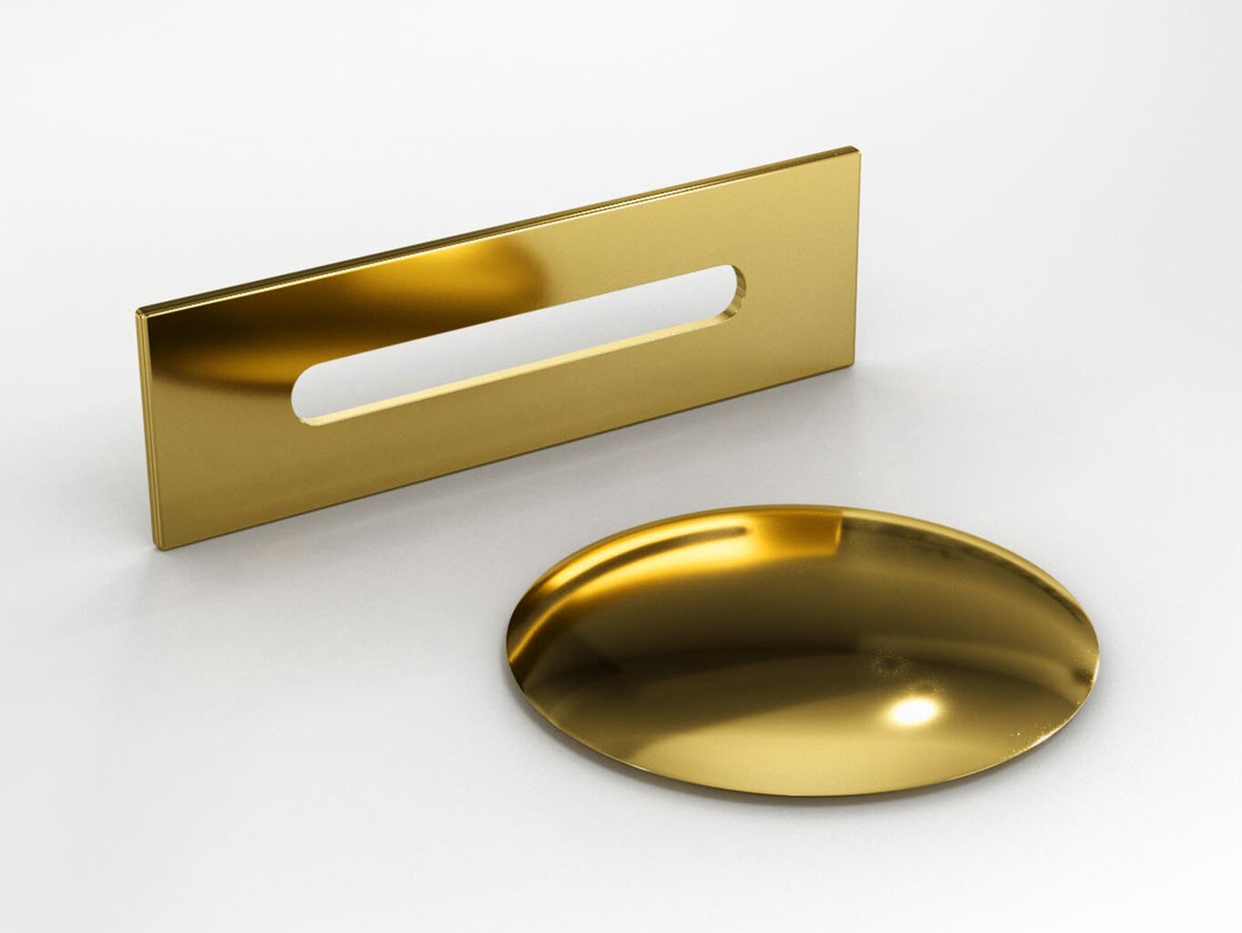 Vonia Besco Varya Glam 150 Gold, su aukso spalvos sifono dangteliu kaina ir informacija | Vonios | pigu.lt