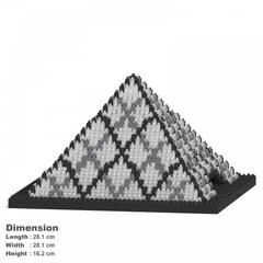 Konstruktorius Jekca ST27AW02, Luvro Piramidė, 1760 d. kaina ir informacija | Konstruktoriai ir kaladėlės | pigu.lt
