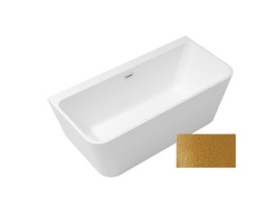 Ванна Besco Varya Glam 150 Gold, с белой крышкой сифона цена и информация | Ванны | pigu.lt