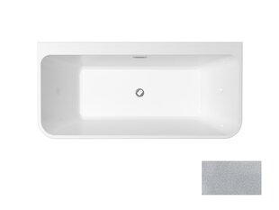 Ванна Besco Varya Glam 170 Silver, с крышкой сифона золотистого цвета цена и информация | Для ванны | pigu.lt