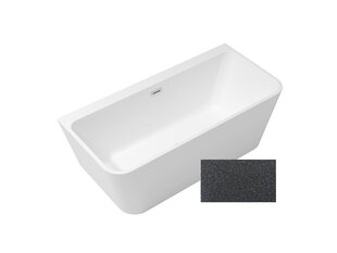 Ванна Besco Varya Glam 150 Graphite, с графитовой крышкой сифона цена и информация | Для ванны | pigu.lt