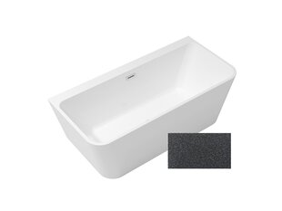 Ванна Besco Varya Glam 170 Graphite, с хромированным сифоном цена и информация | Для ванны | pigu.lt
