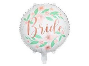Folinis balionas "Bride" baltas 45 cm kaina ir informacija | Balionai | pigu.lt