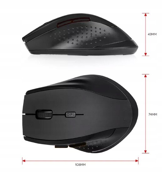 MOUSE Belaidė optinė ergonomiška pelė nešiojamam kompiuteriui, biuro kompiuteriui Zenwire цена и информация | Pelės | pigu.lt