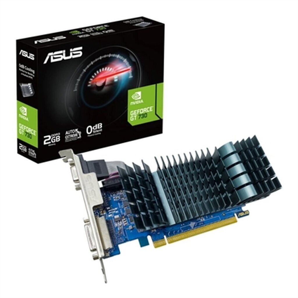 Asus GeForce GT730 2GB DDR3 EVO цена и информация | Vaizdo plokštės (GPU) | pigu.lt