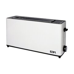 Тостер EDM White Design Белый 900 W цена и информация | Тостеры | pigu.lt