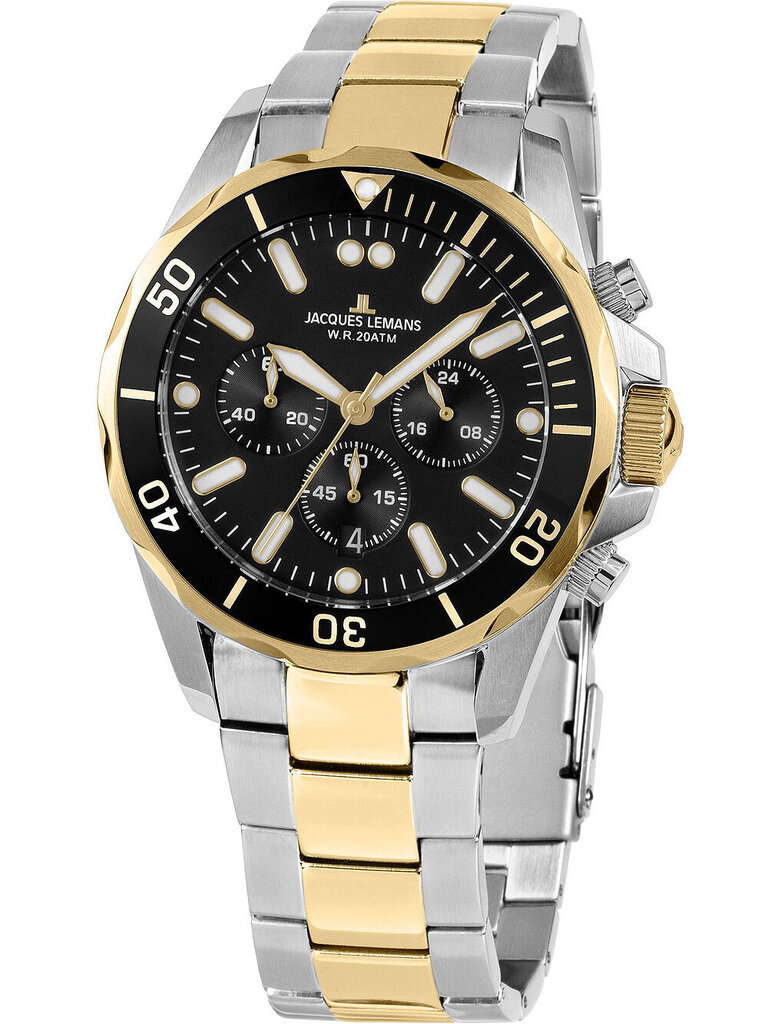 Laikrodis vyrams Jacques Lemans 1-2091I, auksinė kaina ir informacija | Vyriški laikrodžiai | pigu.lt