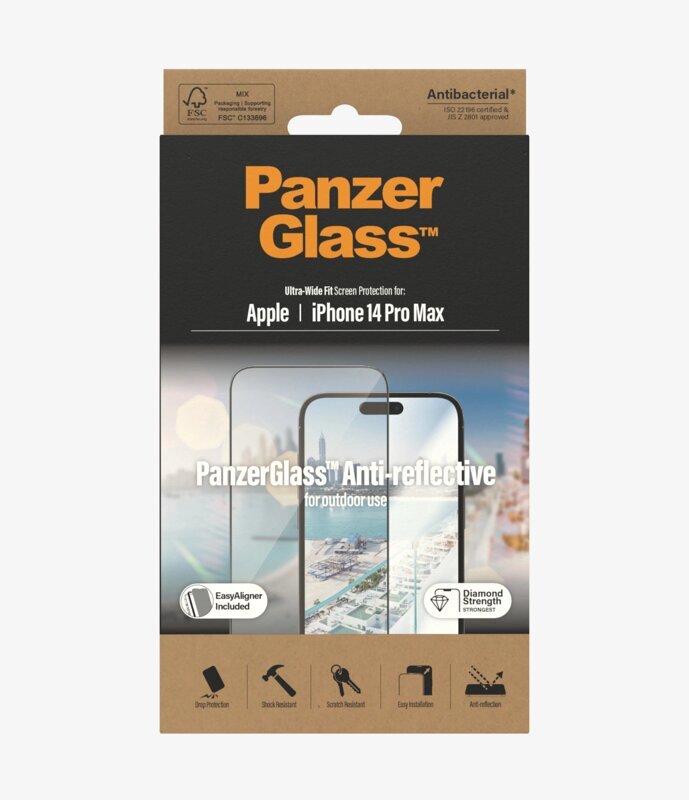 PanzerGlass iPhone 14 Pro Max kaina ir informacija | Apsauginės plėvelės telefonams | pigu.lt