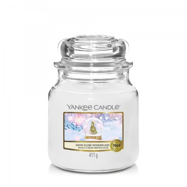 Yankee Candle kvapnioji žvakė Snow Globe Wonderland 411 g kaina ir informacija | Žvakės, Žvakidės | pigu.lt