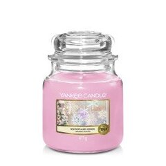 Yankee Candle kvapnioji žvakė Snowflake Kisses 411 g цена и информация | Подсвечники, свечи | pigu.lt