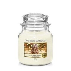 Свеча Yankee Candle средняя банка с пряным сахаром Flurries 411 г цена и информация | Подсвечники, свечи | pigu.lt