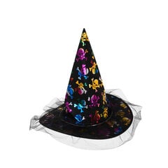 Helovino raganos kepurė su LED kaina ir informacija | Karnavaliniai kostiumai | pigu.lt