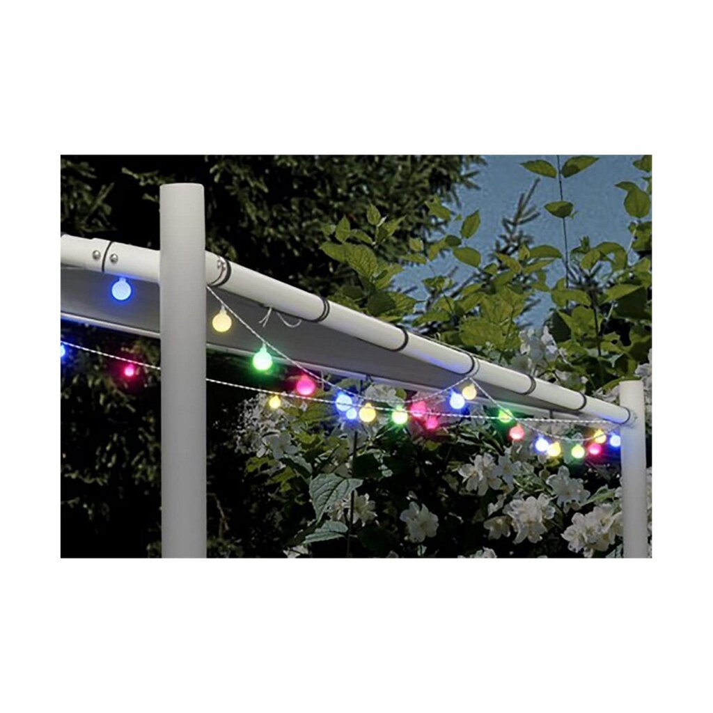 LED žibintų vainikas, spalvotas kaina ir informacija | Girliandos | pigu.lt