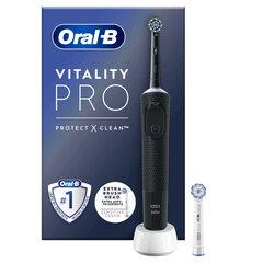 Elektrinis dantų šepetėlis Oral-B VITALITY PRO, juodas цена и информация | Зубные щетки, пасты | pigu.lt