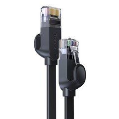 Baseus Ethernet RJ45, 1Gbps, 10 м network cable (black) цена и информация | Кабели и провода | pigu.lt