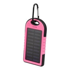 Setty solar power bank SPBS-05 5000 mAh pink цена и информация | Зарядные устройства Power bank | pigu.lt