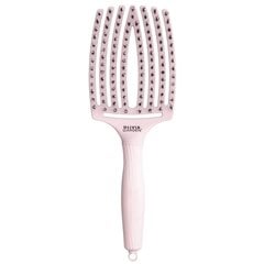 Прямоугольная расческа Olivia Garden Fingerbrush Combo Large Pastel Pink цена и информация | Расчески, щетки для волос, ножницы | pigu.lt