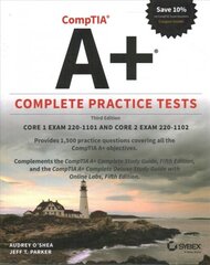 CompTIA Aplus Complete Practice Tests - Core 1 Exam 220-1101 and Core 2 Exam 220-1102, 3rd Edition: Core 1 Exam 220-1101 and Core 2 Exam 220-1102 3rd Edition kaina ir informacija | Socialinių mokslų knygos | pigu.lt