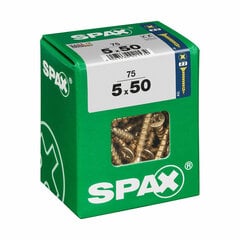 Medsraigčiai Spax Yellox 5 x 50 mm, 75vnt. kaina ir informacija | Mechaniniai įrankiai | pigu.lt