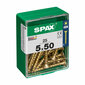 Medsraigčiai Spax Yellox 5 x 50 mm, 25vnt. kaina ir informacija | Mechaniniai įrankiai | pigu.lt