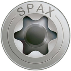 Шурупы SPAX, плоская головка, 25 шт. (4 x 35 мм) цена и информация | Механические инструменты | pigu.lt