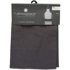 Фартук с карманом Atmosphera, чёрный, хлопок, 60 x 80 см цена и информация | Кухонные полотенца, рукавицы, фартуки | pigu.lt