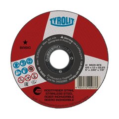 Режущий диск Tyrolit, Ø125 x 1 x 22.23 мм цена и информация | Механические инструменты | pigu.lt