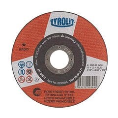 Pjovimo diskas Tyrolit 115 x 1,2 x 22,23 mm kaina ir informacija | Mechaniniai įrankiai | pigu.lt